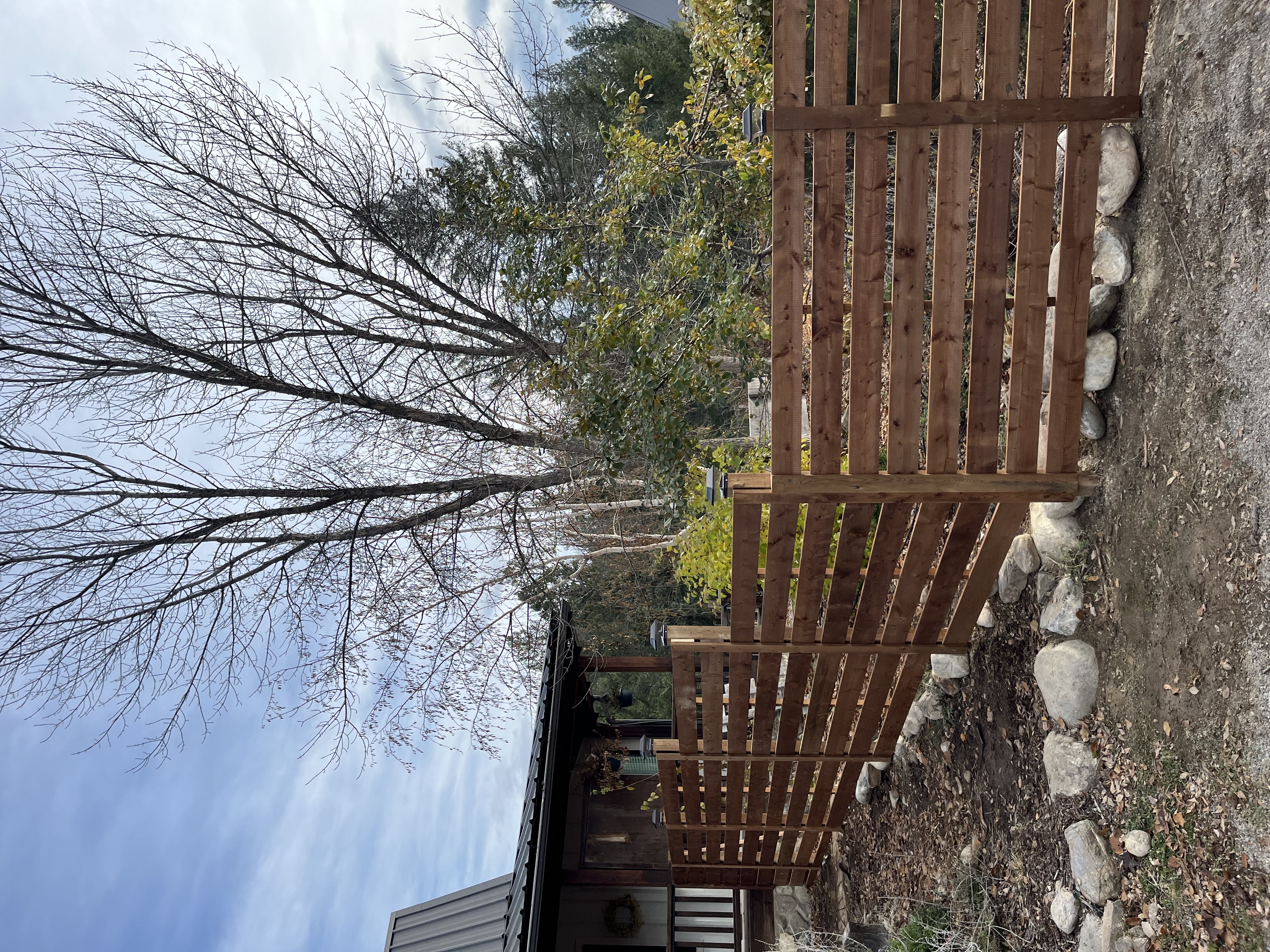 Fence construction project