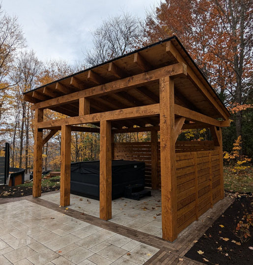 Custom pergola and gazebo build